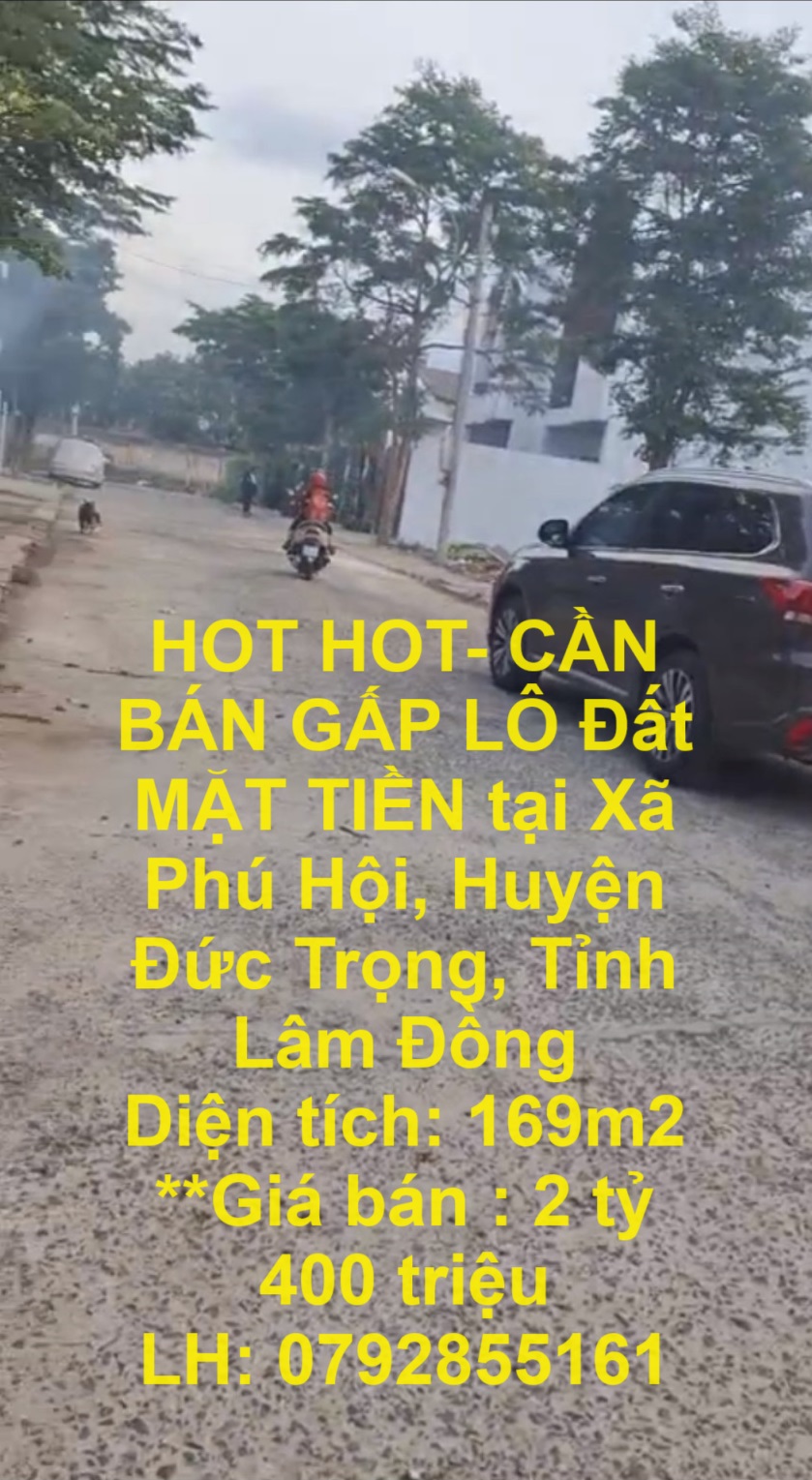 HOT HOT- CẦN BÁN GẤP LÔ Đất  MẶT TIỀN tại Xã Phú Hội, Huyện Đức Trọng, Tỉnh Lâm Đồng - Ảnh chính